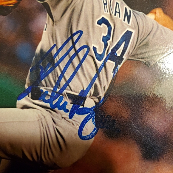 Nolan Ryan Autographed Plaque - Picture 2 of 3